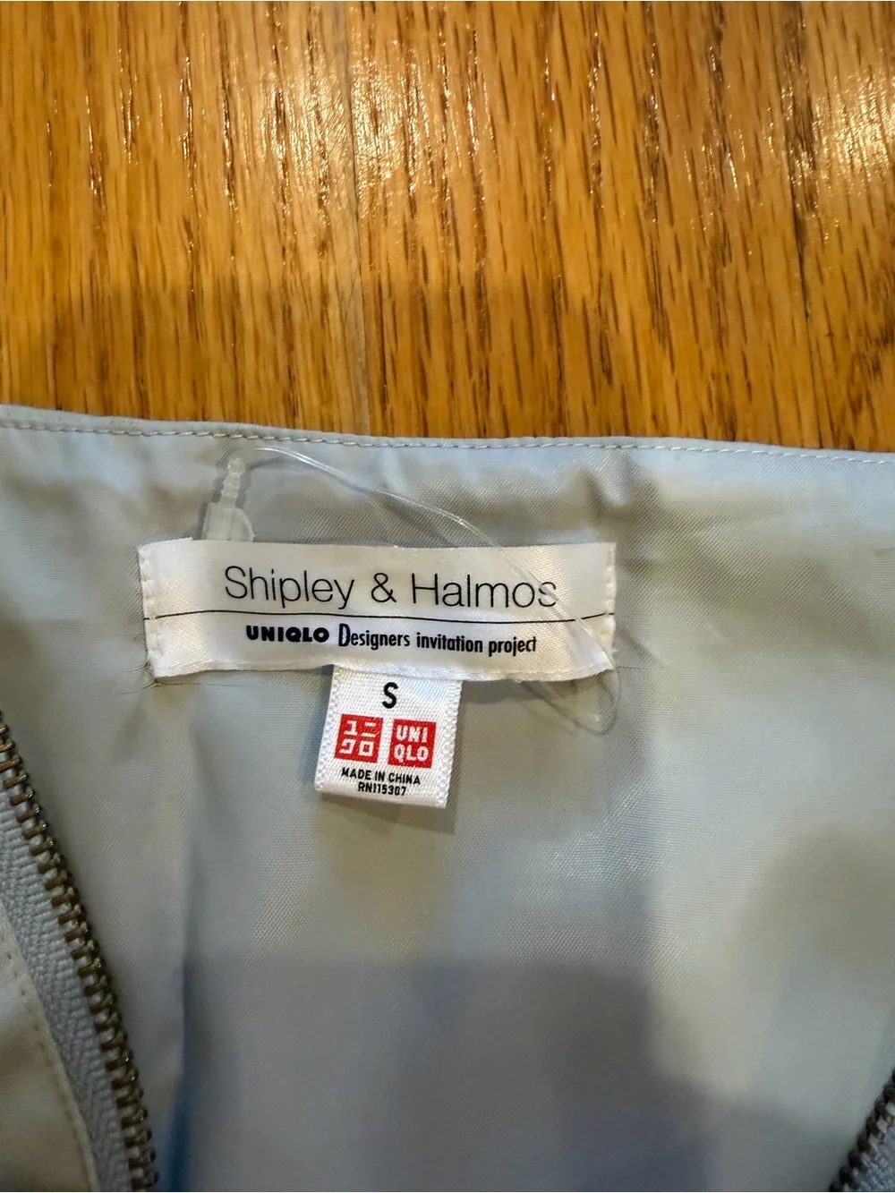 Uniqlo Shipley & Halmos silver Halter Romper with Front Zip